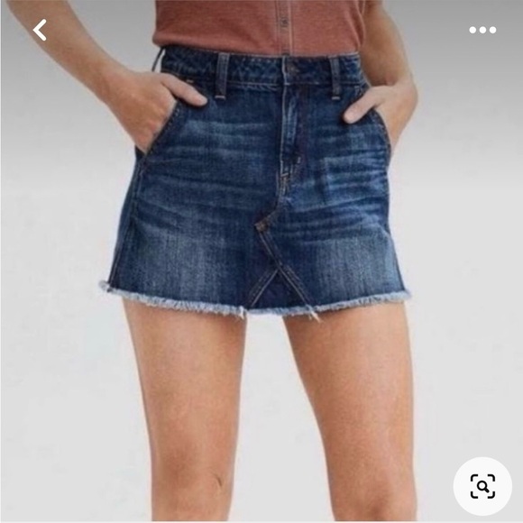 American Eagle Hi-Rise Festival Mini Jean Skirt - Picture 1 of 6